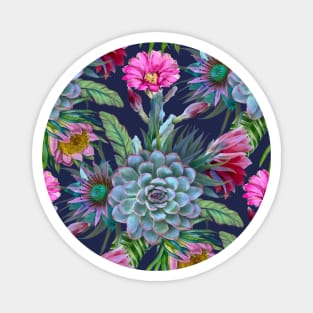 Succulents flower garden Magnet